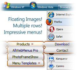 DHTML menu examples